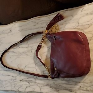 Vintage Michael Kors Garnet Slouchy Leather Shoulder Bag